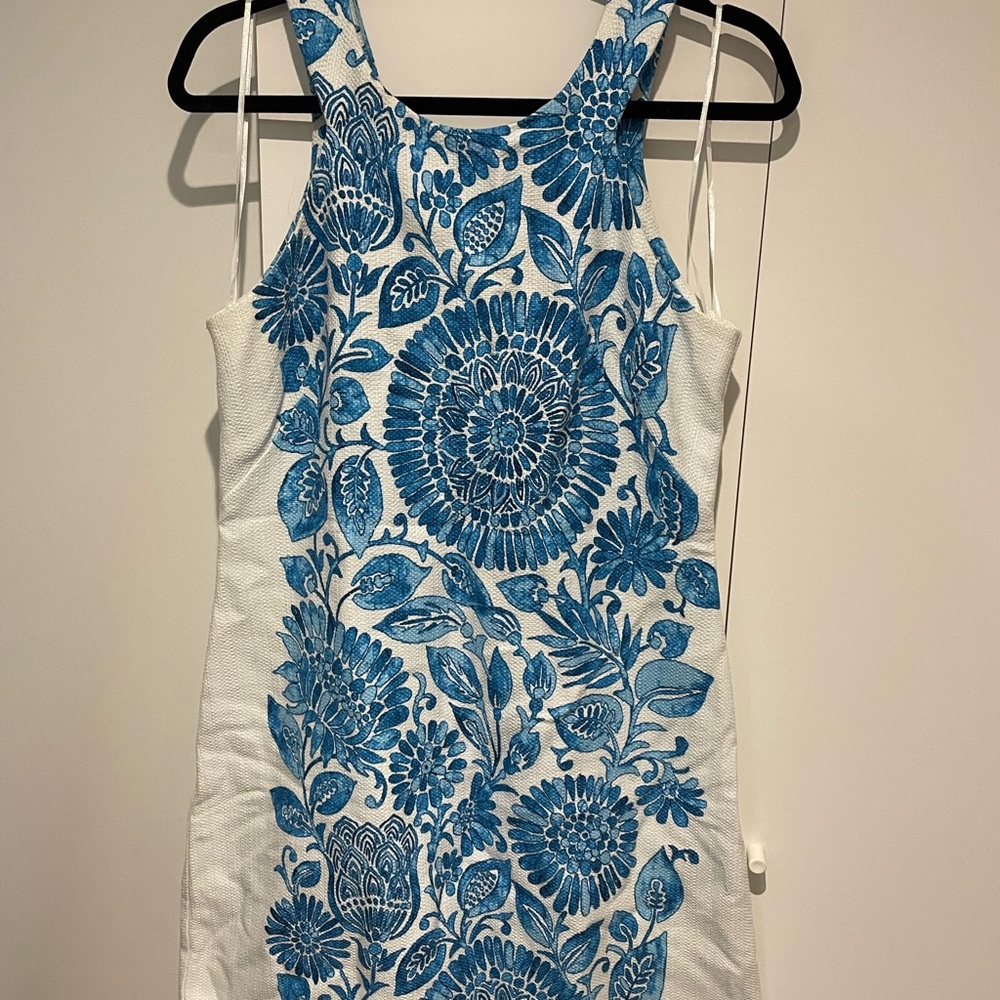 Taylor Blue Floral Mini Dress